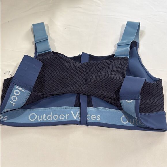 Outdoor Voices Denim Blue Women's Powerhouse Bra S/M-Cup - Picture 3 of 5